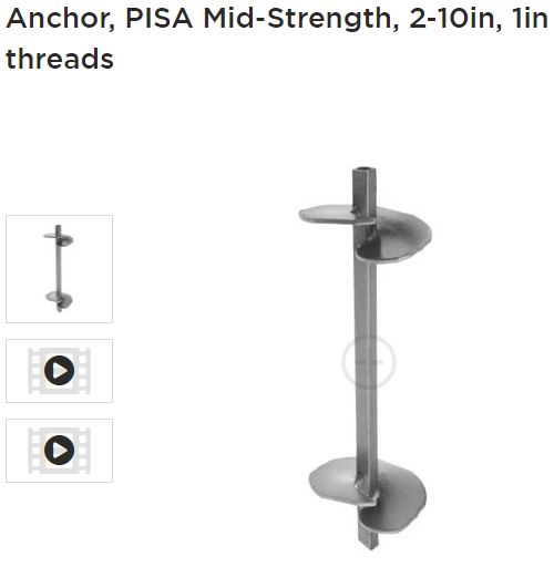 Anchor dual 10in 1in